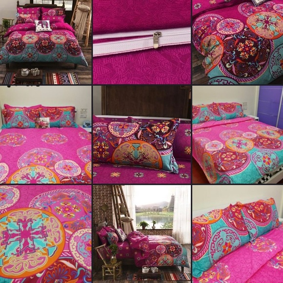 Bohemian Mandala Comforter Cover Set - Picture 3 of 8